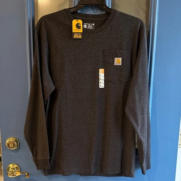 Carhartt Charcoal Long Sleeve Tee NWT - Picture 1 of 4